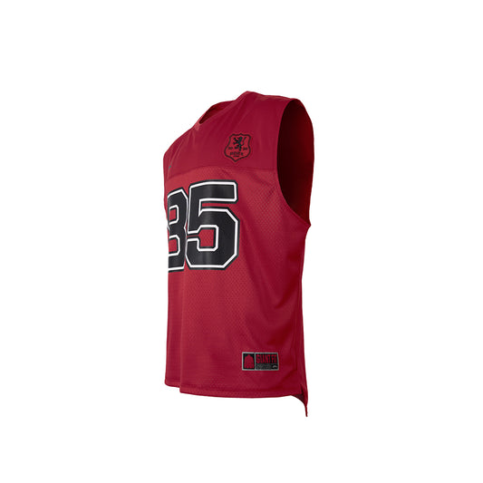 Football 85 美式足球風透氣網眼運動背心 紅色