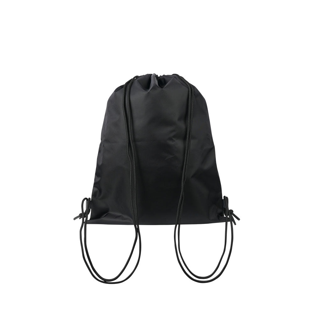 Symbol Logo 運動束口後背包 黑色