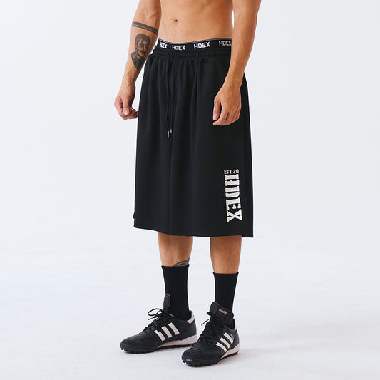 Classic Pintuck 透氣網眼運動短褲 黑色