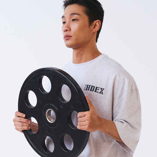 Core Small Logo Giant Fit 棉質短袖上衣 灰白色