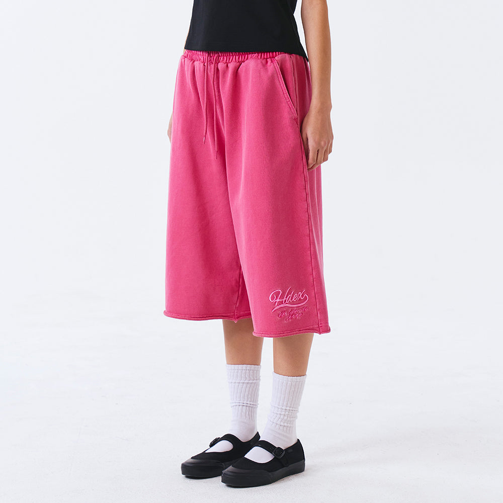 Pigment Cutting 女版百慕達運動短褲 桃紅色