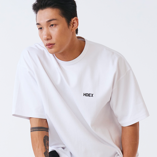 Main Small Logo Over Fit 短袖運動上衣 白色