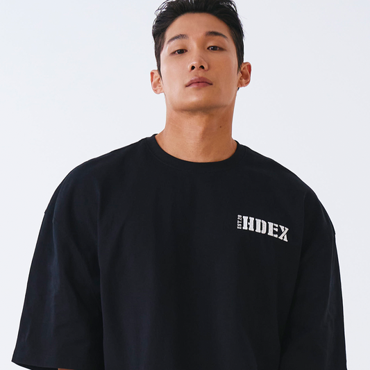 Core Small Logo Giant Fit 棉質短袖上衣 黑色