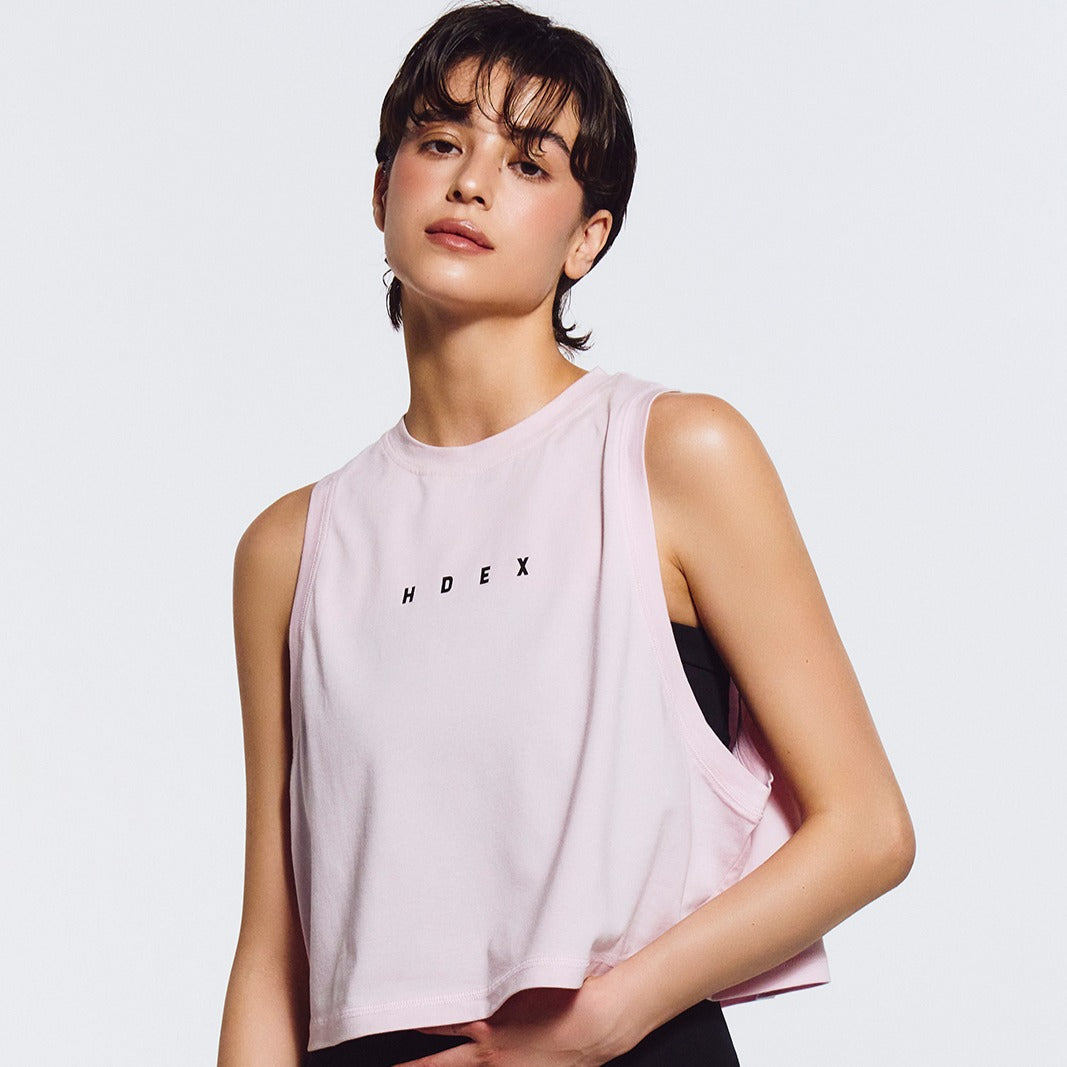 Main Small Logo 無袖運動背心 淺粉色