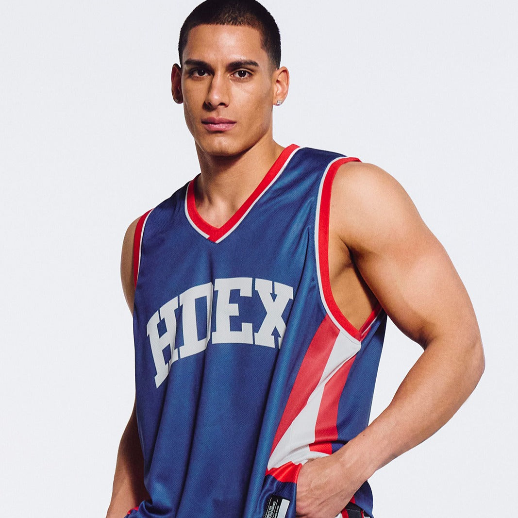 【新品預購】Basketball Mesh Jersey 透氣網眼球衣背心 深藍色
