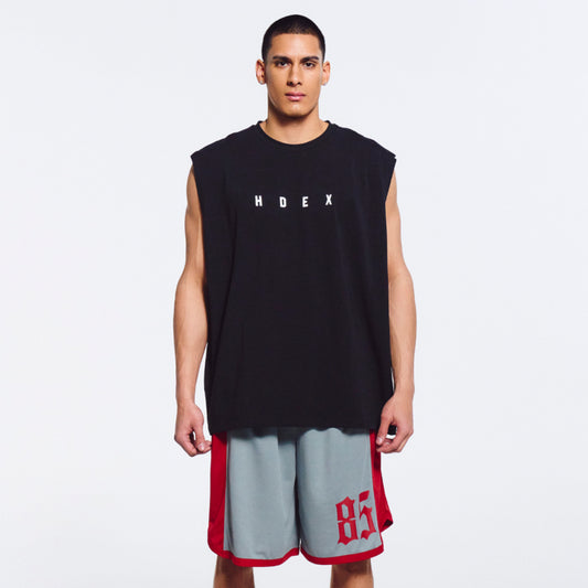 Air Overfit 圓領運動背心 黑色