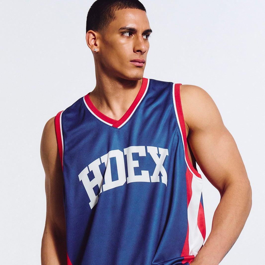 【新品預購】Basketball Mesh Jersey 透氣網眼球衣背心 深藍色