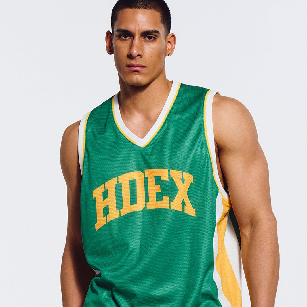 【新品預購】Basketball Mesh Jersey 透氣網眼球衣背心 綠色