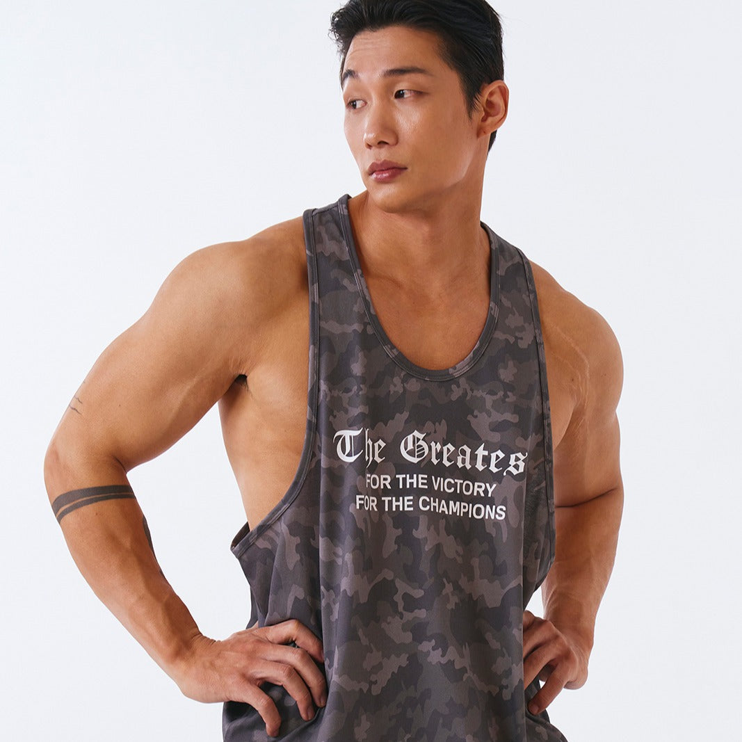 【新品預購】Old Camo Pattern 挖被訓練運動背心 黑色迷彩