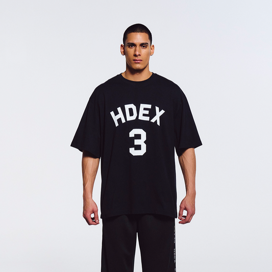 3 Edition Overfit 短袖運動上衣 黑色