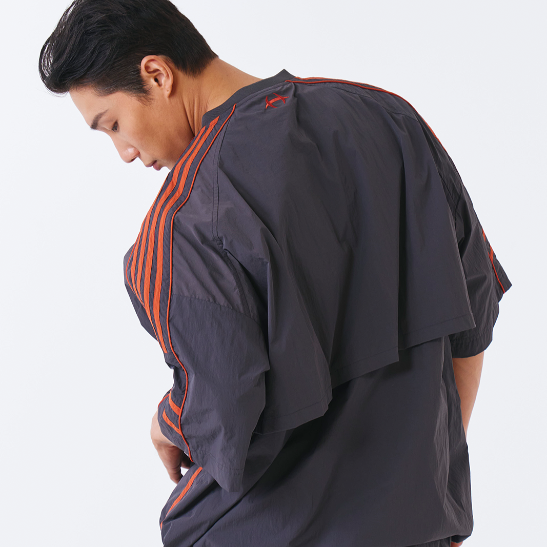 LIFTING JERSEY 五分袖尼龍運動上衣 炭灰色