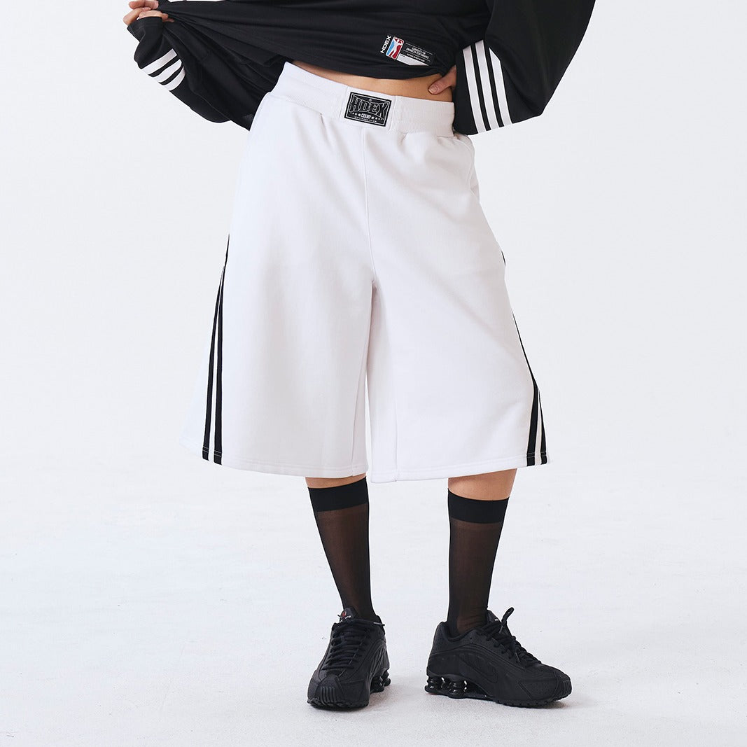 【新品預購】SOLID 百慕達運動短褲 白色(男女同款)