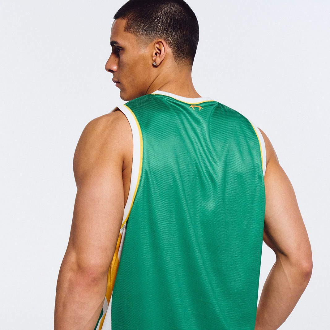 【新品預購】Basketball Mesh Jersey 透氣網眼球衣背心 綠色
