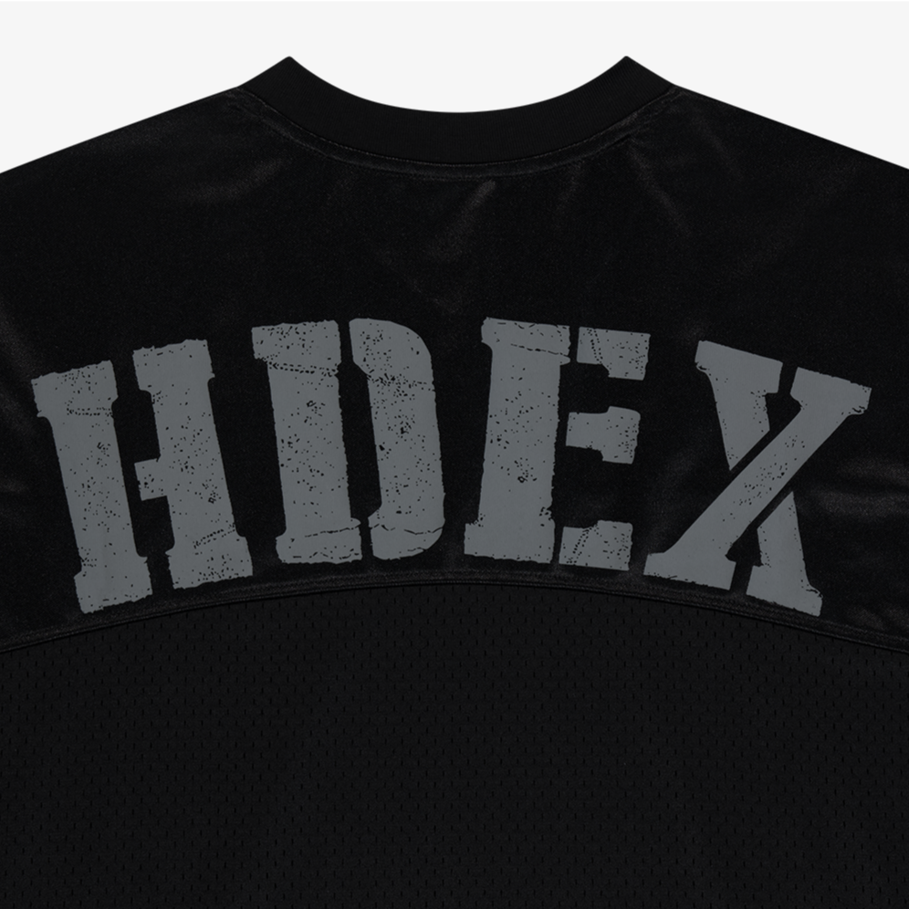 Core Rugby Overfit 美式透氣網眼運動上衣 黑色