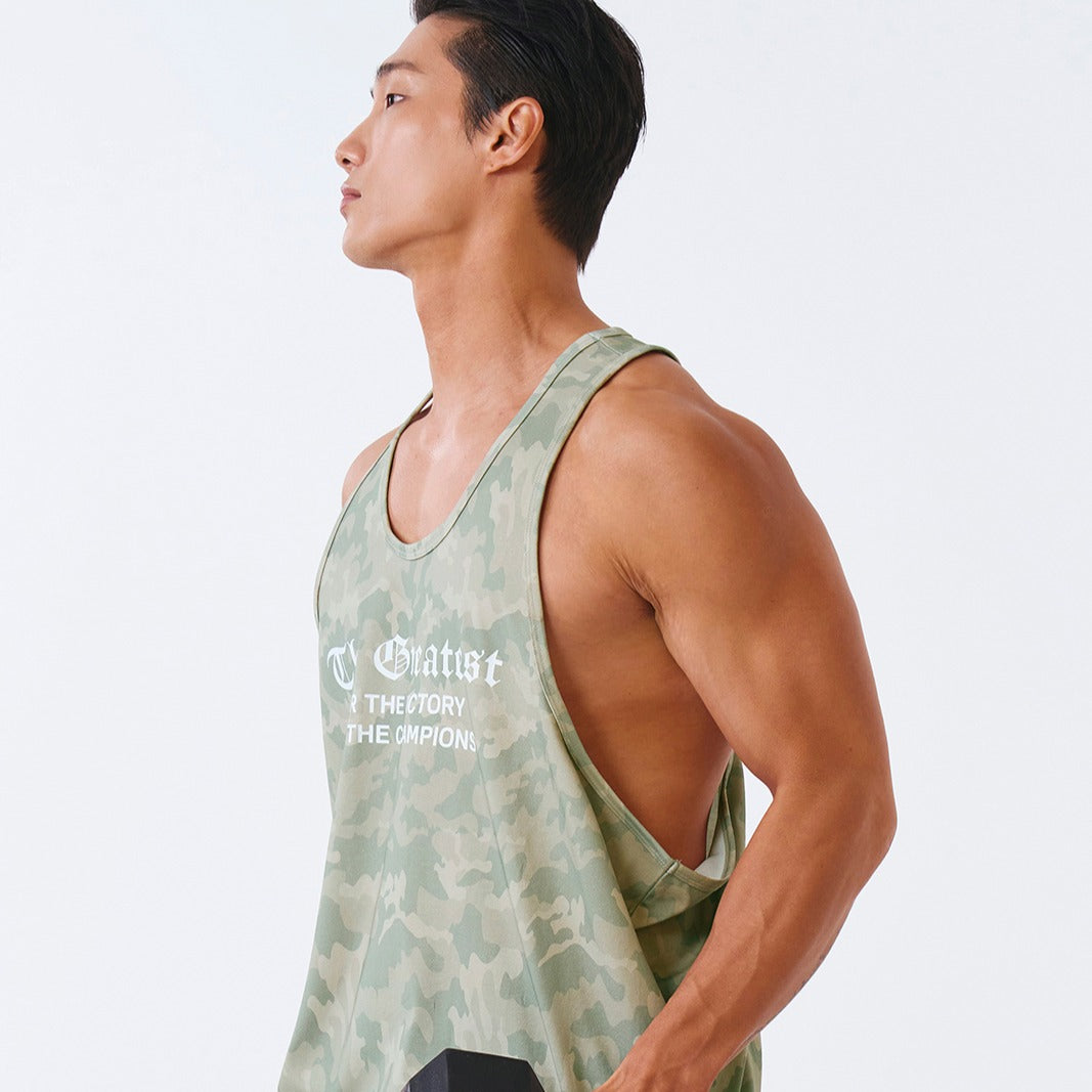 Old Camo Pattern 挖背訓練運動背心 卡其色迷彩