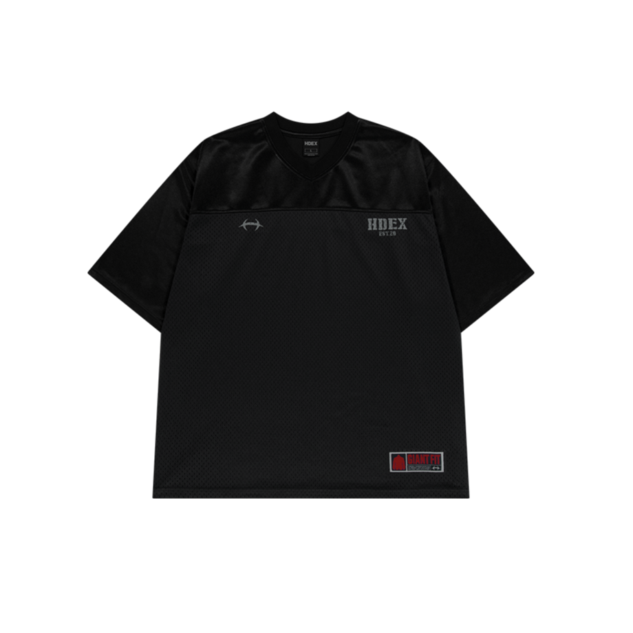 【新品預購】Core Rugby Overfit 美式透氣網眼運動上衣 黑色