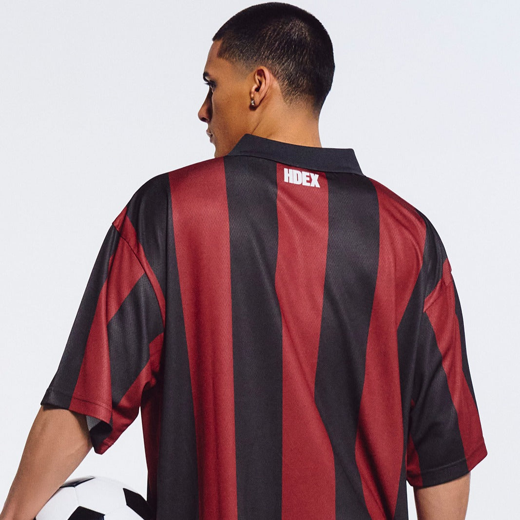 【新品預購】Striped Jersey Uniform 美式撞色短袖球衣 紅色