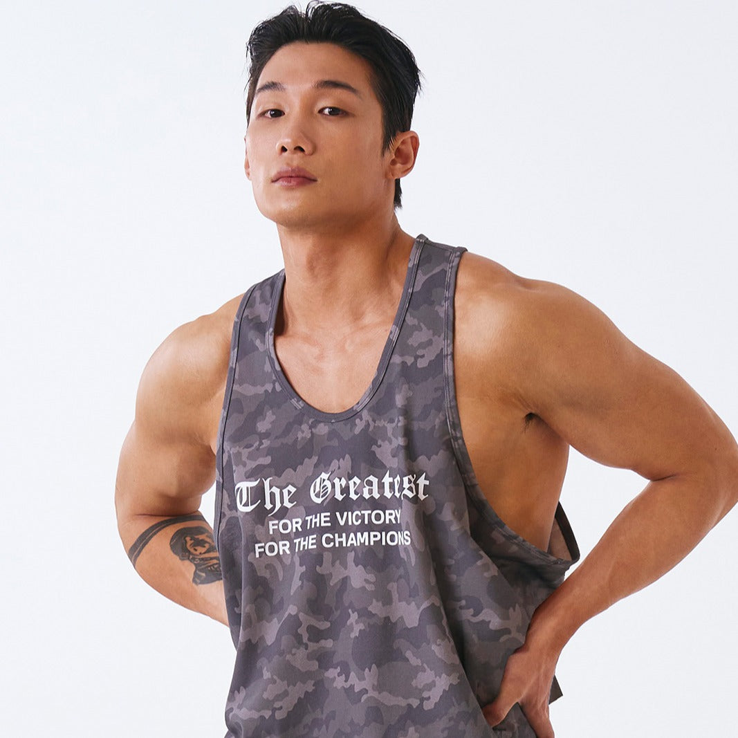 【新品預購】Old Camo Pattern 挖被訓練運動背心 黑色迷彩