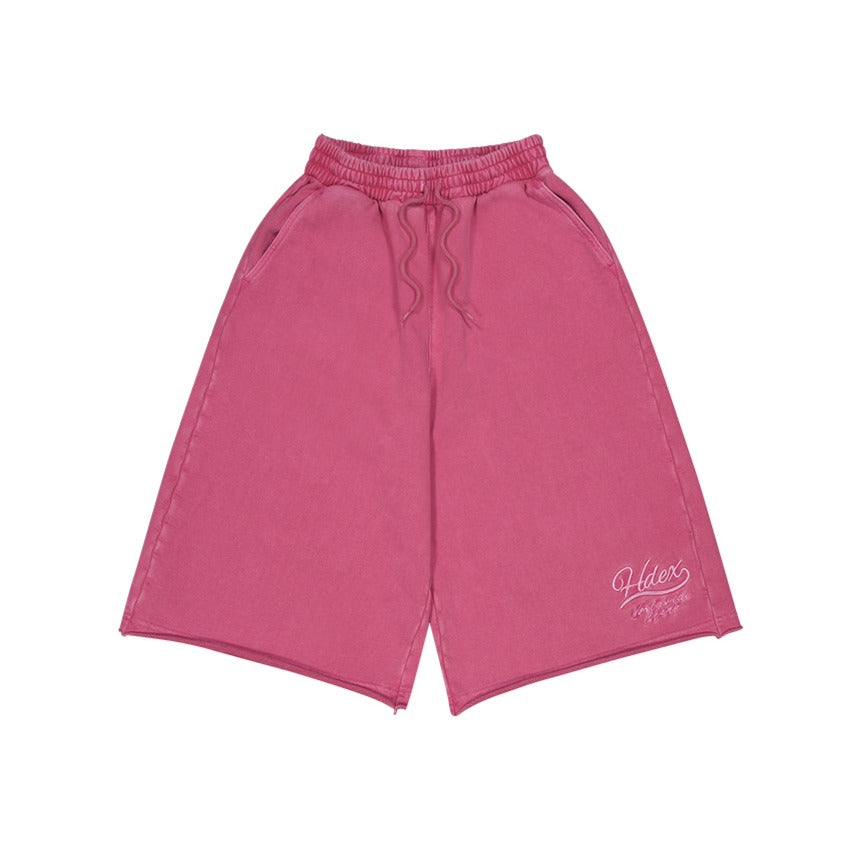 Pigment Cutting 女版百慕達運動短褲 桃紅色