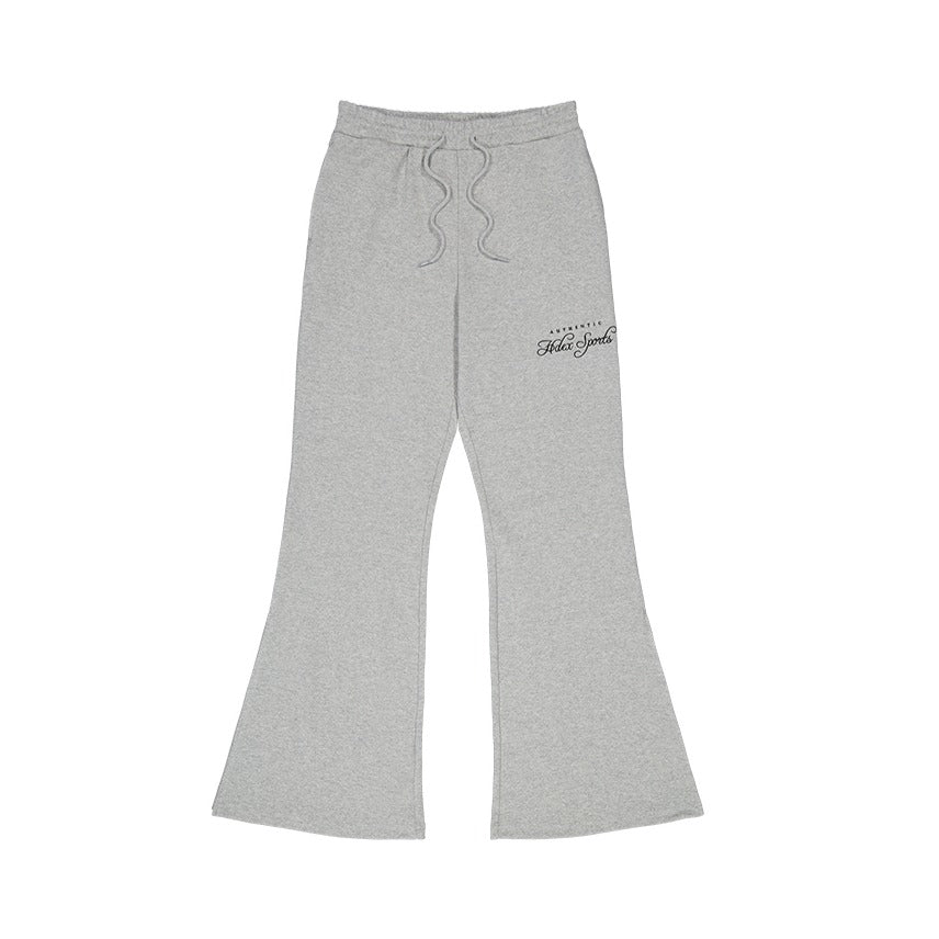 【新品預購】SOFT SPAN 休閒運動喇叭褲 灰色