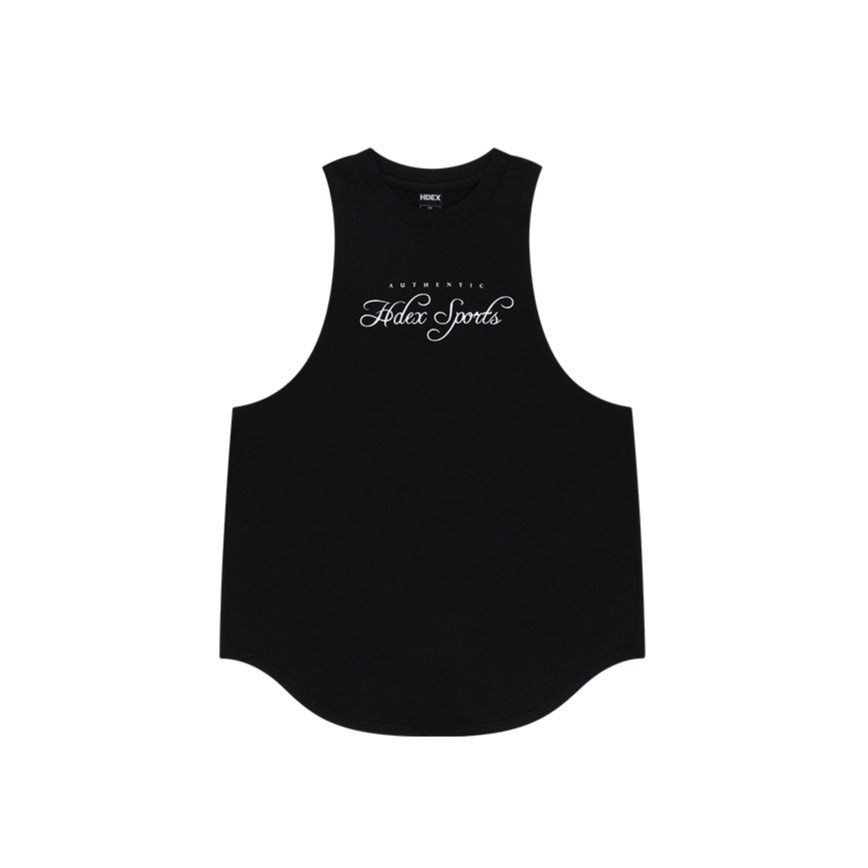 Lettering Modal Cover-Up 無袖運動背心 黑色