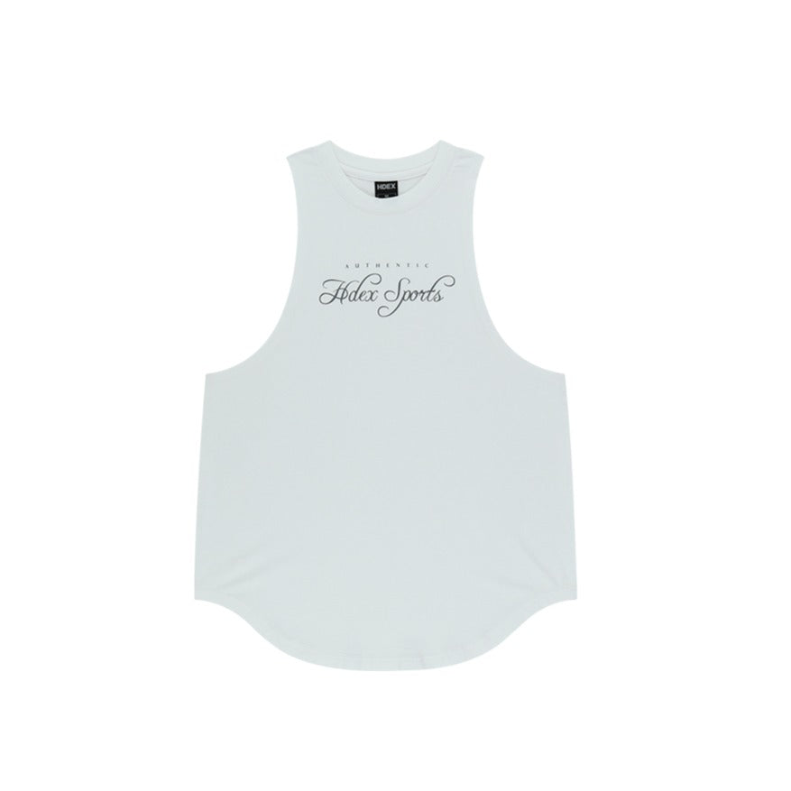 Lettering Modal Cover-Up 無袖運動背心 白色