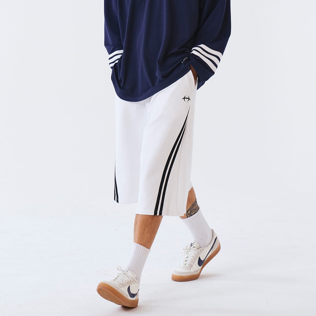 【新品預購】SOLID 百慕達運動短褲 白色(男女同款)