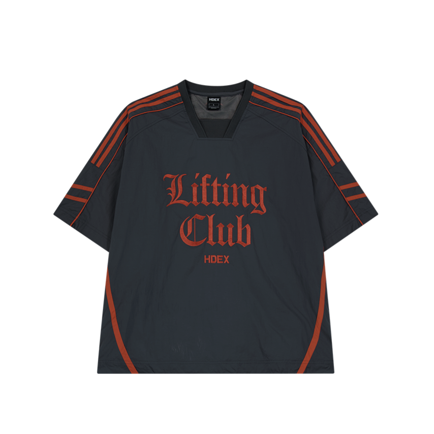 LIFTING JERSEY 五分袖尼龍運動上衣 炭灰色