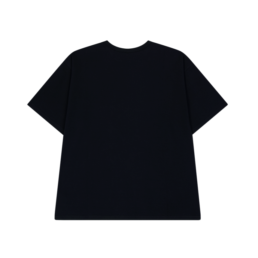 【新品預購】MAIN SMALL LOGO OVER FIT 短袖運動上衣 黑色
