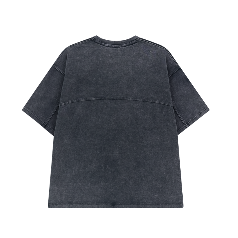 【新品預購】FADED WASHING CONQUER 棉質短袖運動上衣 水洗深藍
