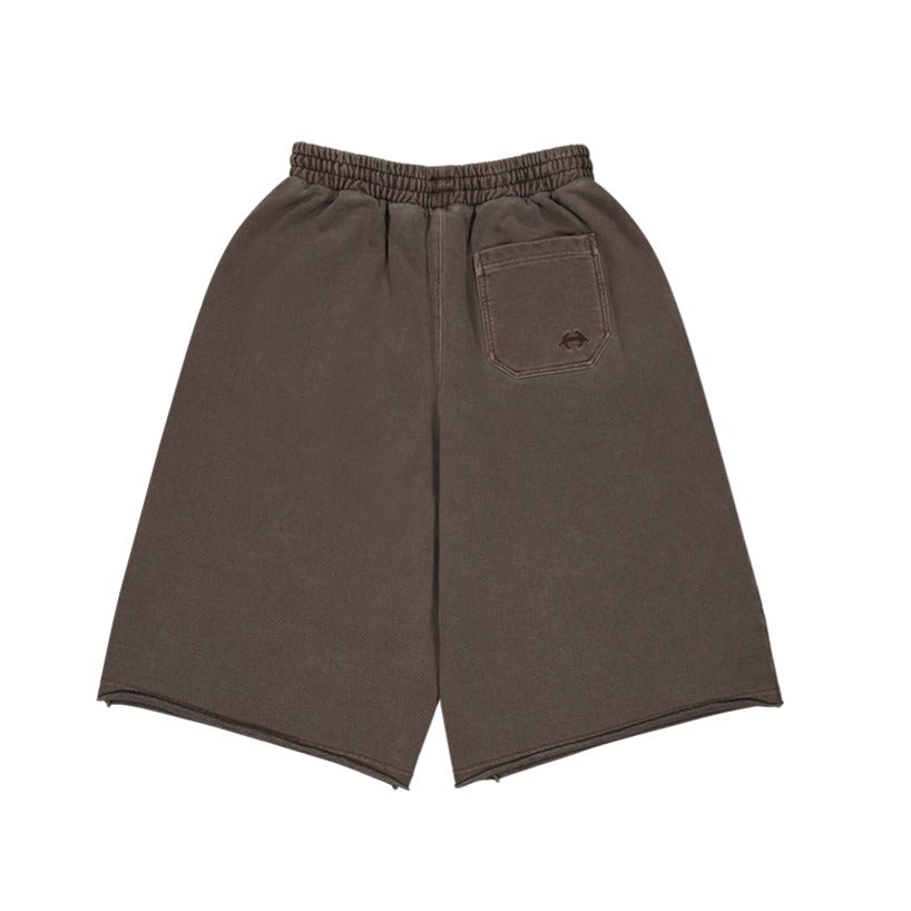 Pigment Cutting 女版百慕達運動短褲 復古棕