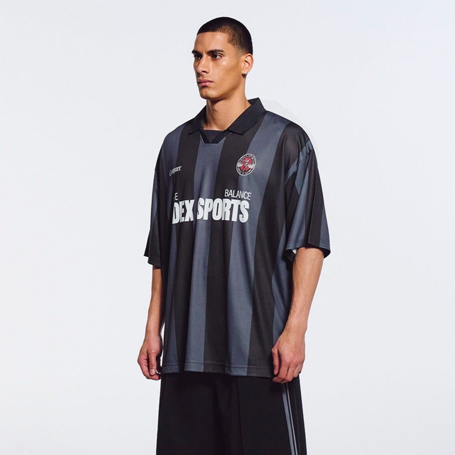 【新品預購】Striped Jersey Uniform 美式撞色短袖球衣 黑色