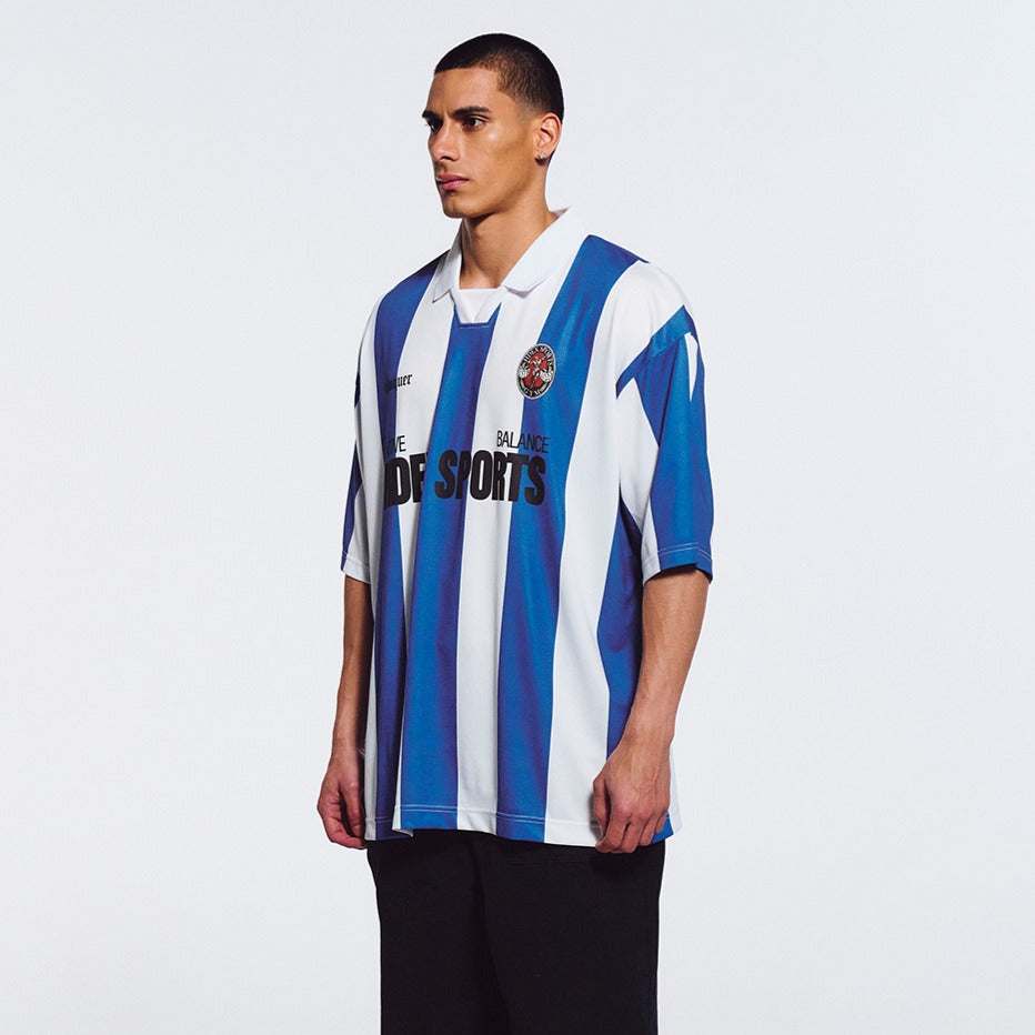 【新品預購】Striped Jersey Uniform 美式撞色短袖球衣 藍色