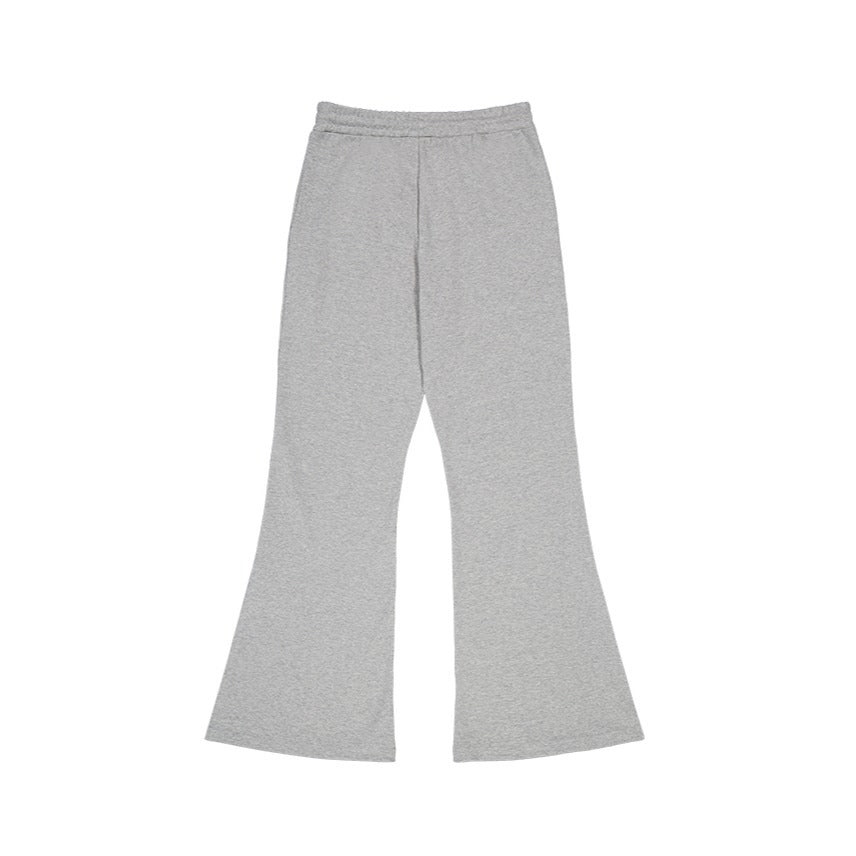 【新品預購】SOFT SPAN 休閒運動喇叭褲 灰色