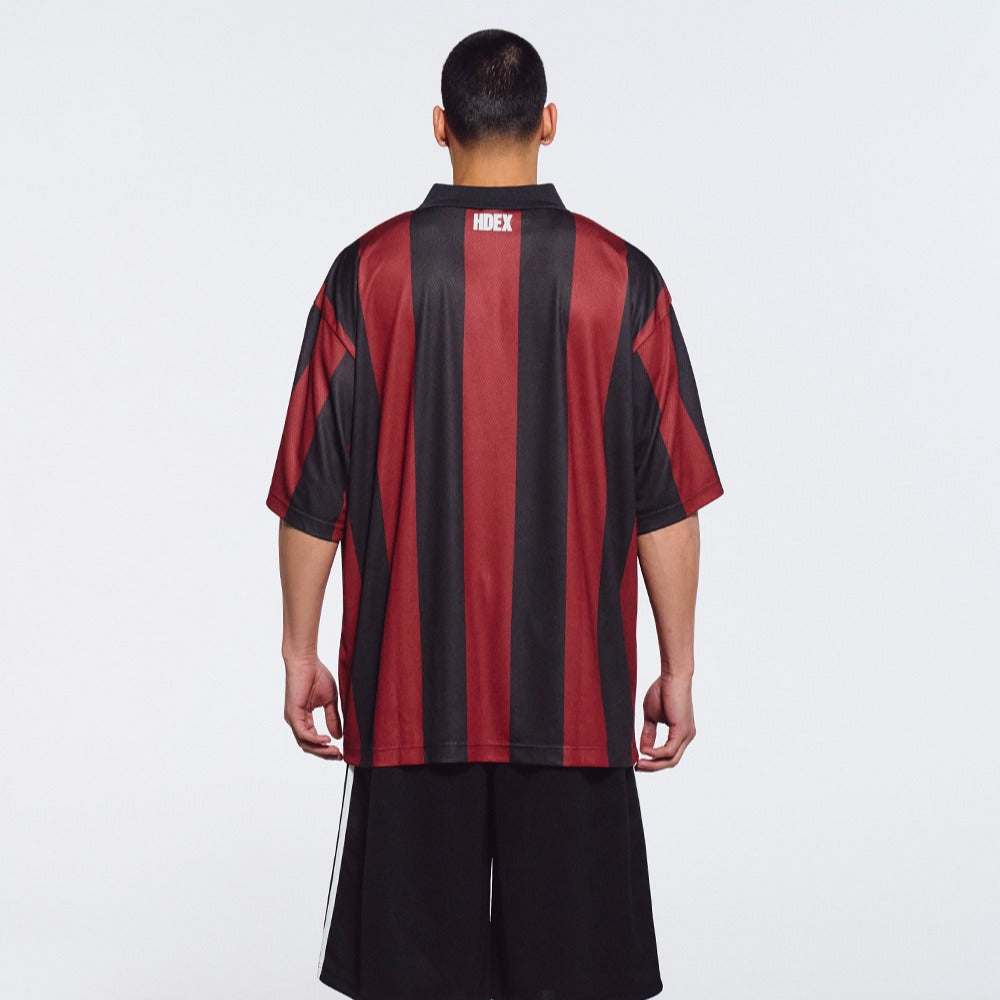【新品預購】Striped Jersey Uniform 美式撞色短袖球衣 紅色