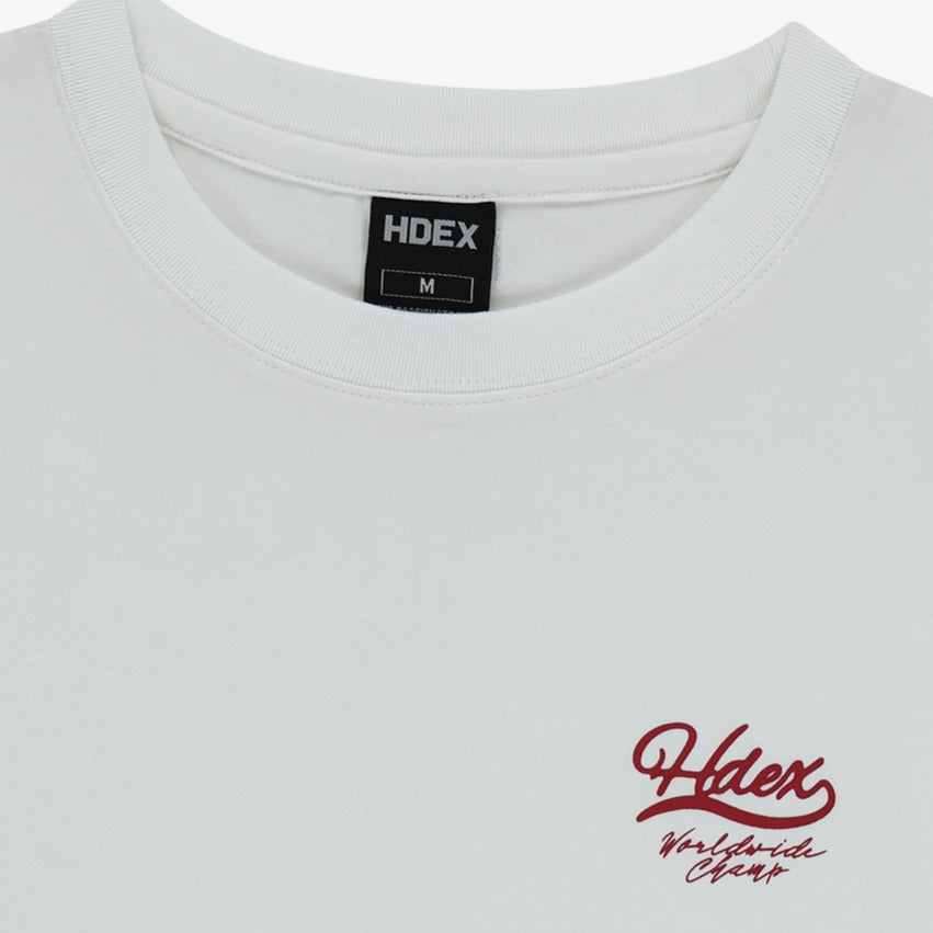 Curved Hem 棉質短袖上衣 白色