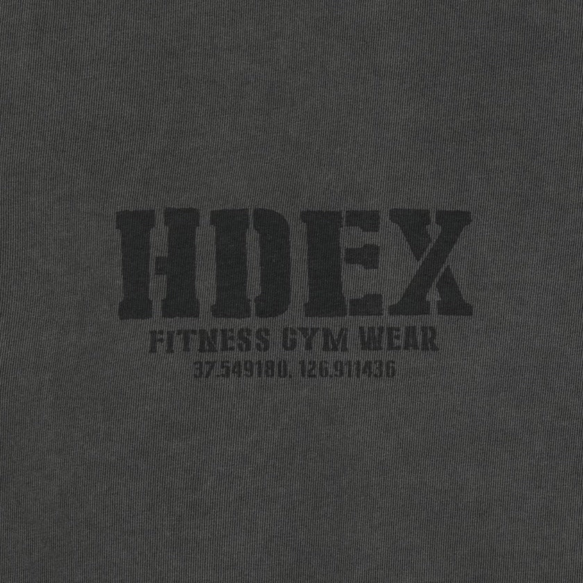 Core Pigment  復古美式風純棉運動背心 水洗鐵灰