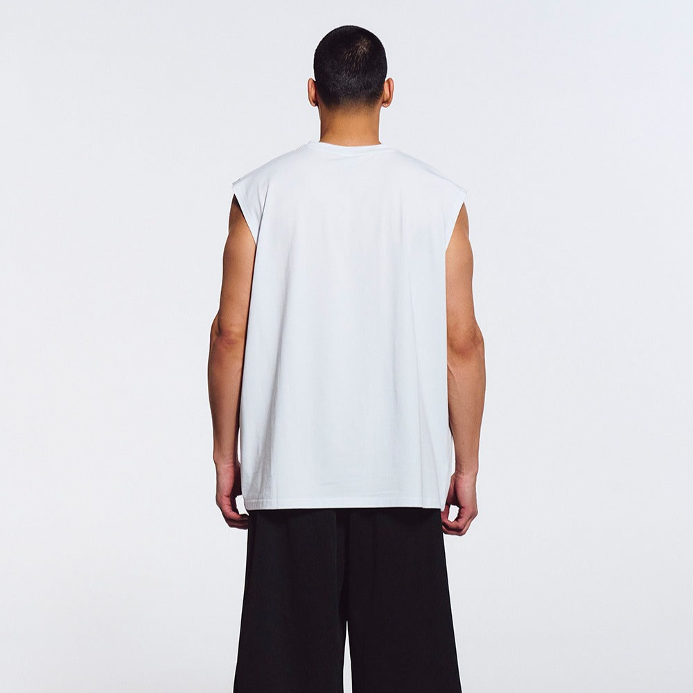 【新品預購】Air Overfit 圓領運動背心 白色
