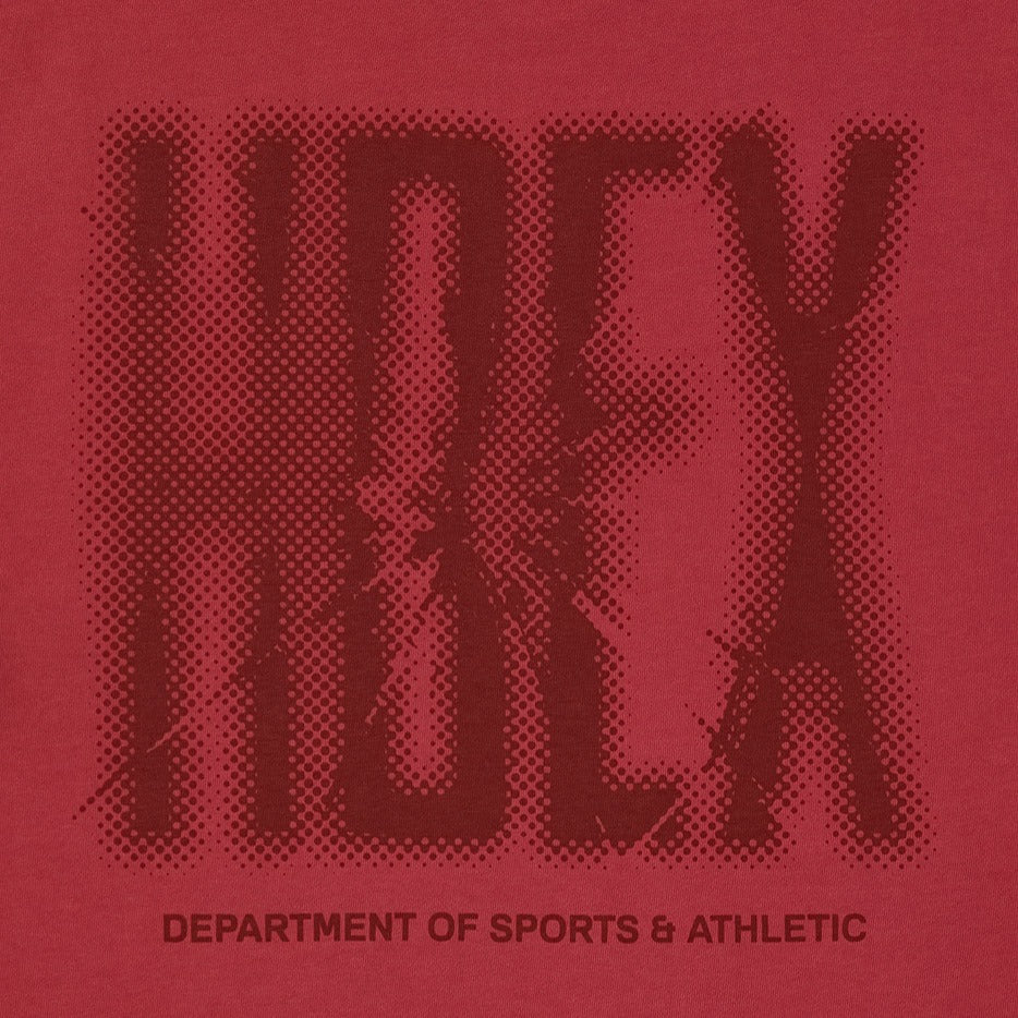 Crack Printed 復古美式風純棉背心 水洗暗紅