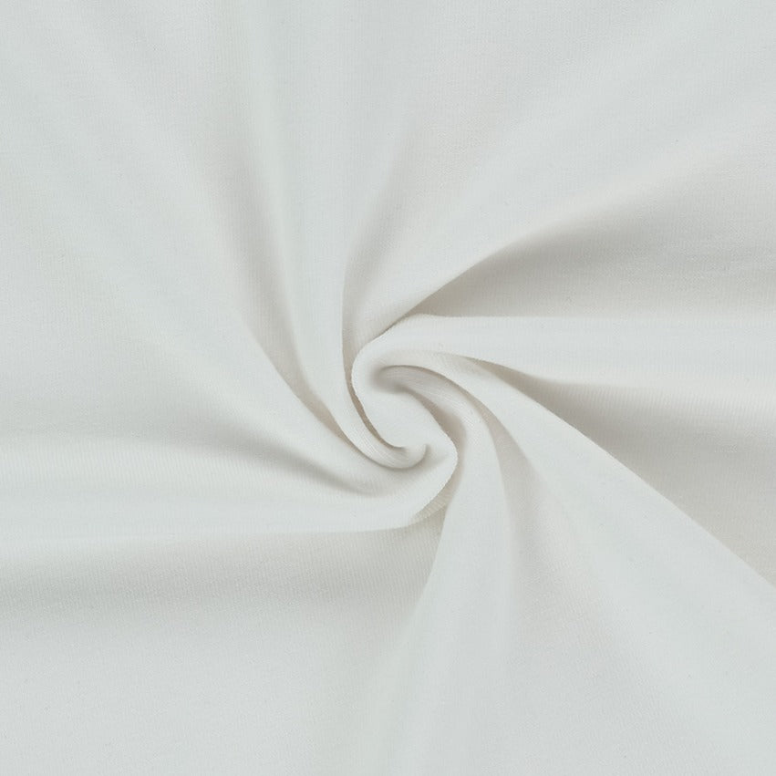 Curved Hem 棉質短袖上衣 白色