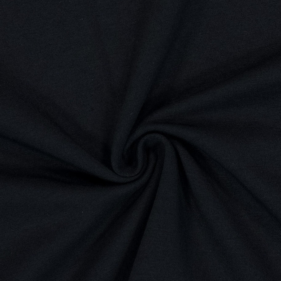 Layer Modal 弧擺修身短袖上衣 黑色