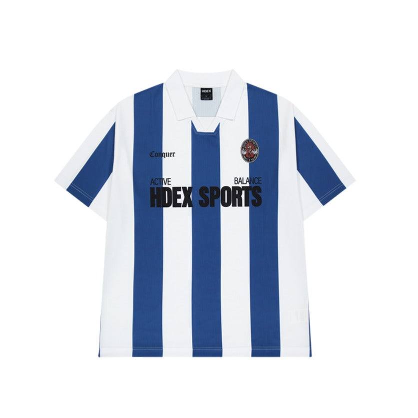 【新品預購】Striped Jersey Uniform 美式撞色短袖球衣 藍色