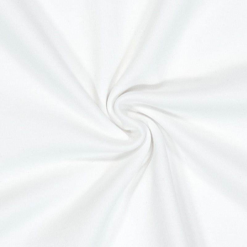 Lettering Modal 弧擺修身運動短袖上衣 白色