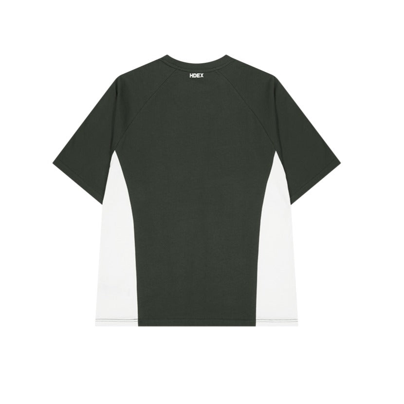【新品預購】Side Color Block 滾邊撞色棉質運動上衣 卡其色