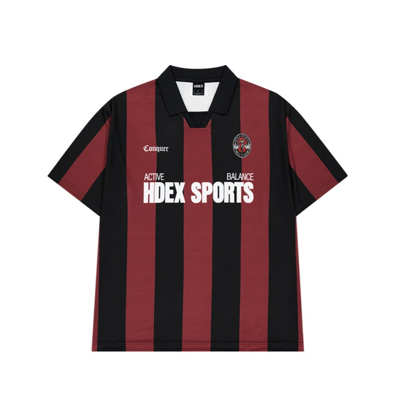 【新品預購】Striped Jersey Uniform 美式撞色短袖球衣 紅色