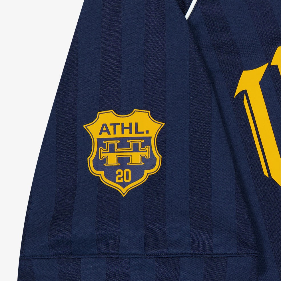 Victory Striped 美式足球風短袖上衣 深藍色(男女同款)