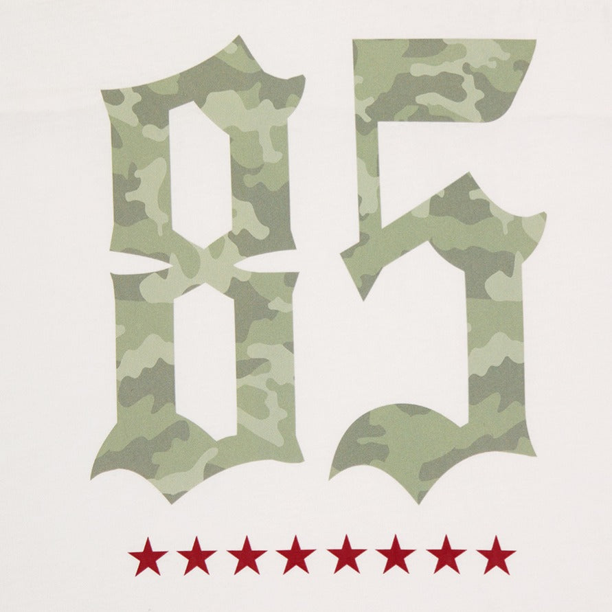 【新品預購】Camo Rugby over Fit 美式風純棉短袖上衣 白色(男女同款)