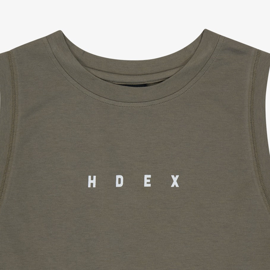 Main Small Logo 無袖運動背心 奶茶色