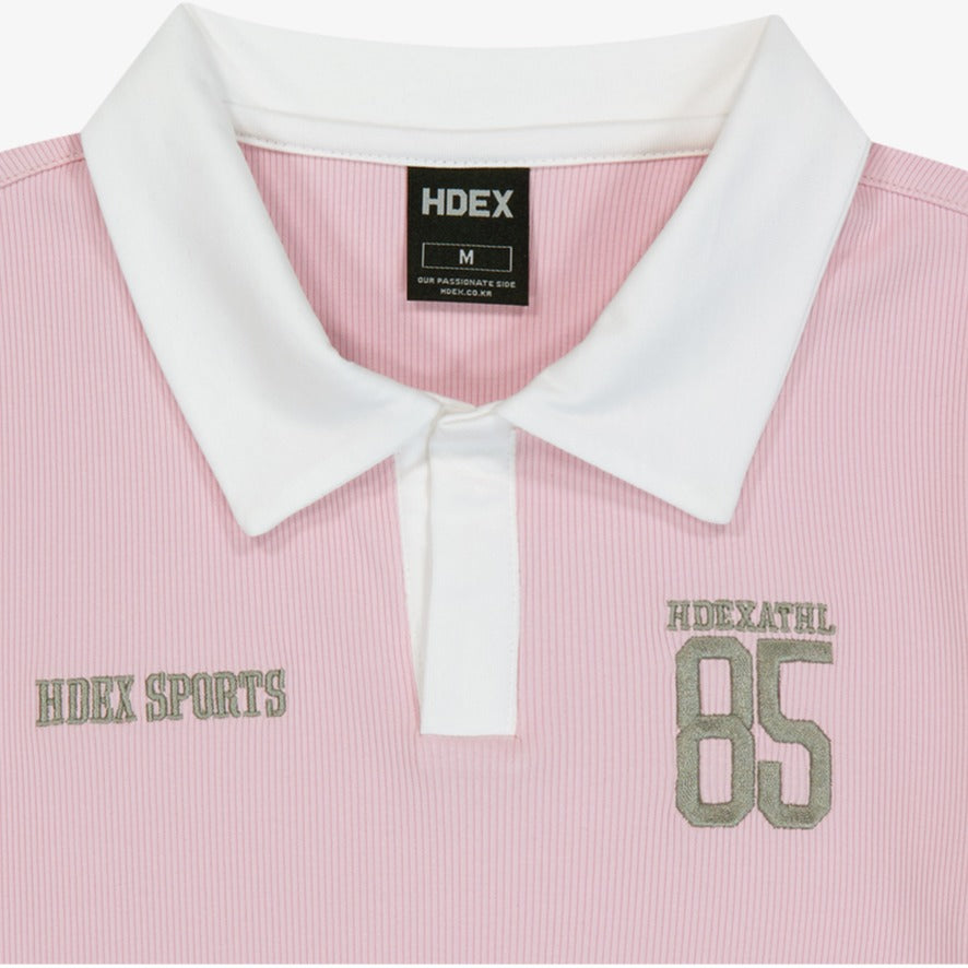 【新品預購】Sporty Open Pique 短版運動短袖上衣 粉色