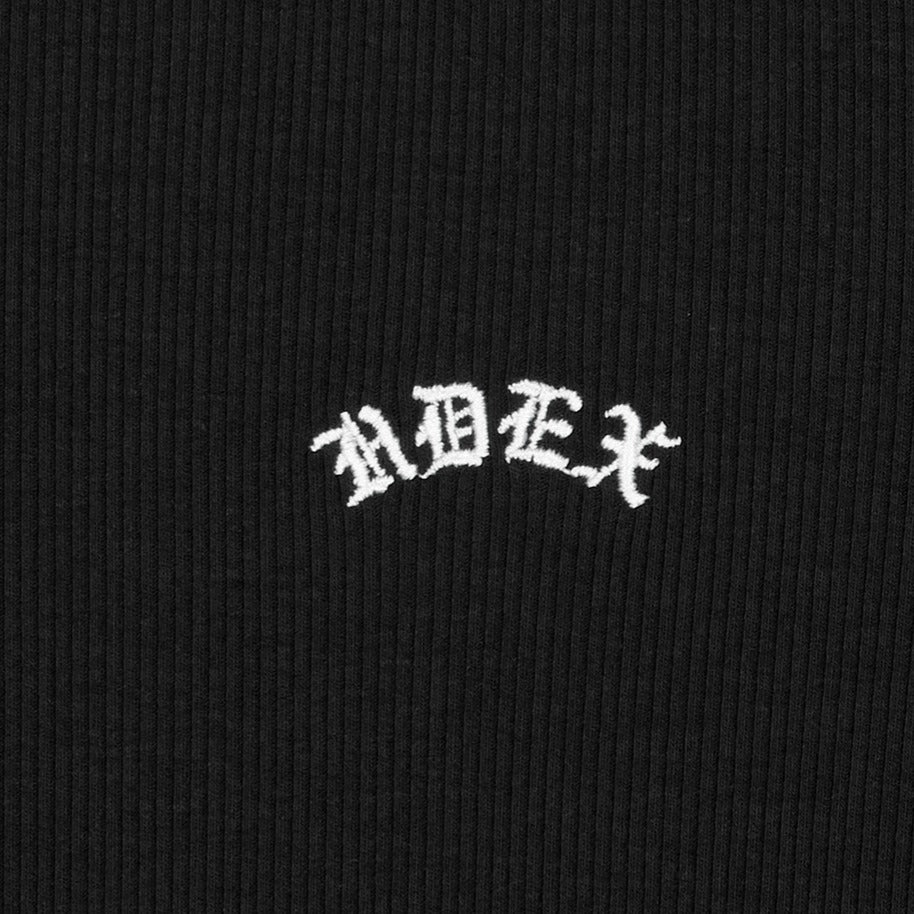 【新品預購】Essential Ribbed Relaxed Fit 運動上衣 黑色